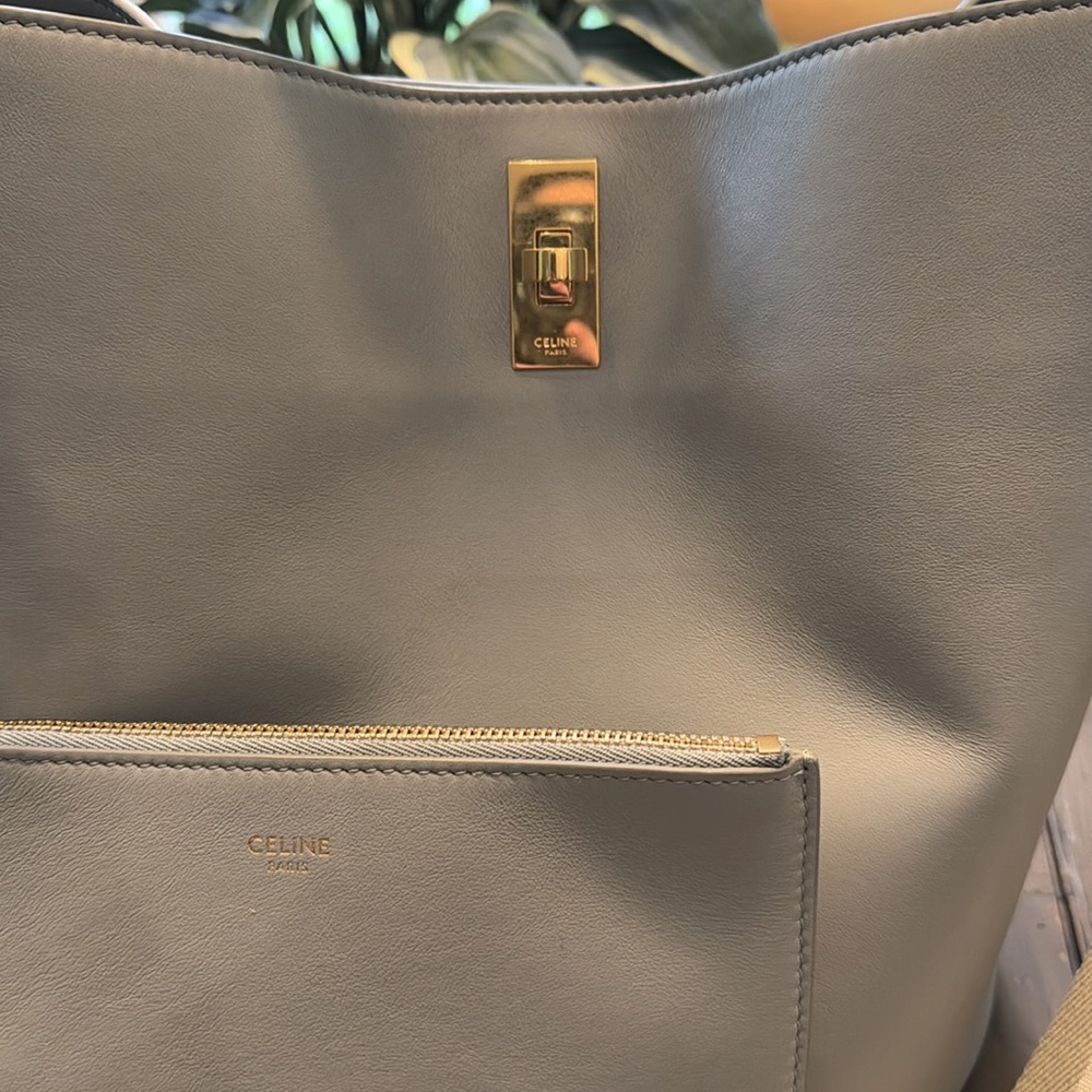 Celine 16 Bucket Tote Bag w Strap and Pouch - Picture 5 of 7